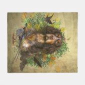 Picardie Spaniel , Jagdsaison Fleecedecke (Vorderseite (Horizontal))