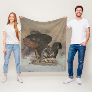 Picardie Spaniel , Jagdsaison Fleecedecke