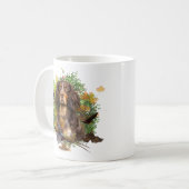 Picardie Spaniel , Jagdsaison Kaffeetasse (Vorderseite Links)