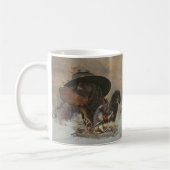Picardie Spaniel , Jagdsaison Kaffeetasse (Links)