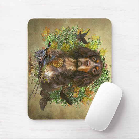 Picardie Spaniel , Jagdsaison Mousepad (Mit Mouse)