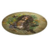 Picardie Spaniel , Jagdsaison Schneidebrett (Ecke)