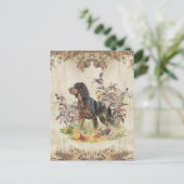 Picardie Spaniel, Vogeljagd Feiertagspostkarte (Stehend Vorderseite)