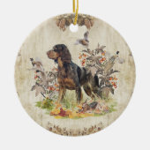 Picardie Spaniel, Vogeljagd Keramik Ornament (Vorne)