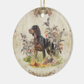 Picardie Spaniel, Vogeljagd Keramik Ornament (Links)