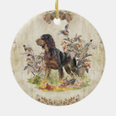 Picardie Spaniel, Vogeljagd Keramik Ornament (Hinten)