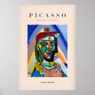 Picasso-Brustporträt-Abstraktkunst-Druck Farbige Poster