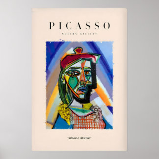 Picasso-Brustporträt-Abstraktkunst-Druck Farbige Poster