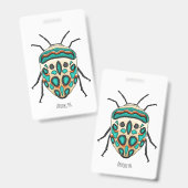 Picasso bug cartoon illustration ausweis (Vorder- & Rückseite)
