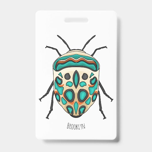 Picasso bug cartoon illustration ausweis (Vorderseite)