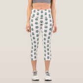 Picasso Bug Cartoon Illustration Capri Leggings (Vorderseite)