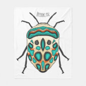 Picasso Bug Cartoon Illustration Fleecedecke (Vorderseite)