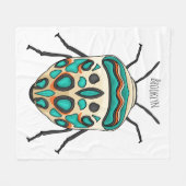 Picasso Bug Cartoon Illustration Fleecedecke (Vorderseite (Horizontal))