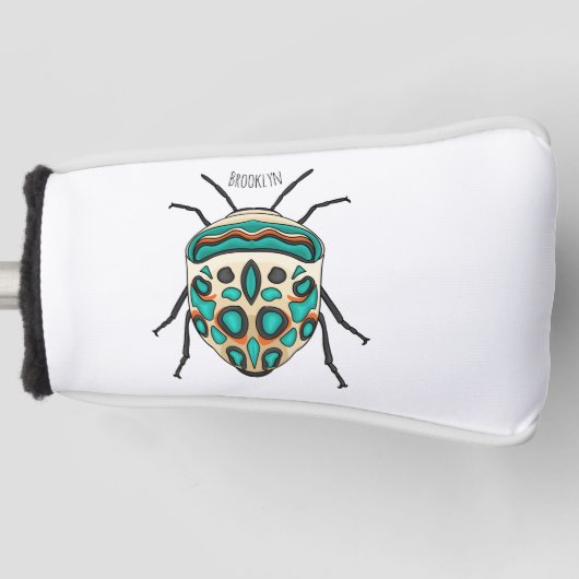 Picasso Bug Cartoon Illustration Golf Headcover (Vorderseite)