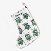 Picasso Bug Cartoon Illustration Kleiner Weihnachtsstrumpf (Rückseite (Hängend))