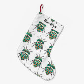 Picasso Bug Cartoon Illustration Kleiner Weihnachtsstrumpf (Vorderansicht (hängend))