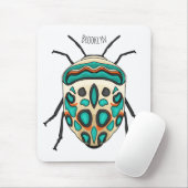 Picasso Bug Cartoon Illustration Mousepad (Mit Mouse)