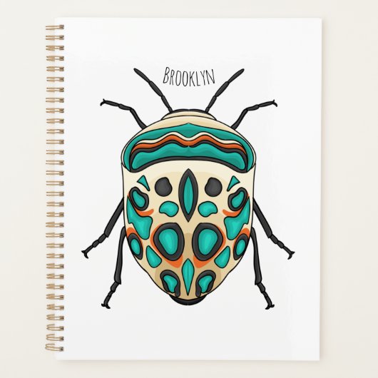 Picasso Bug Cartoon Illustration Planer (Vorderseite)