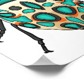 Picasso Bug Cartoon Illustration Poster (Ecke)