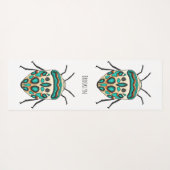 Picasso Bug Cartoon Illustration Yogamatte (Rückseite (Horizontal))