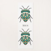 Picasso Bug Cartoon Illustration Yogamatte (Rückseite)