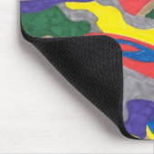 "Picasso Cat" Abstrakte Kunst Mousepad (Ecke)