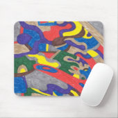 "Picasso Cat" Abstrakte Kunst Mousepad (Mit Mouse)
