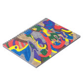 "Picasso Cat" Abstrakte Kunst Notizblock (Linke Seite)