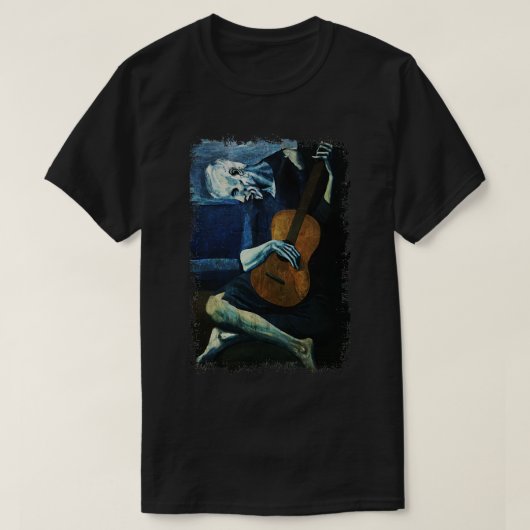 Picasso Der alte Gitarrist T-Shirt (Design vorne)