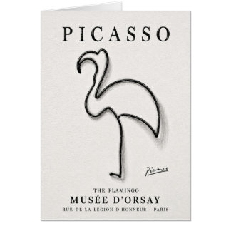 Picasso Flamingo Druck | Minimalistische Flamingo