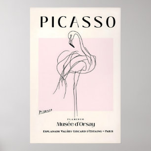 Picasso Flamingo Kunstprint Mittelaltermoderne Vog Poster
