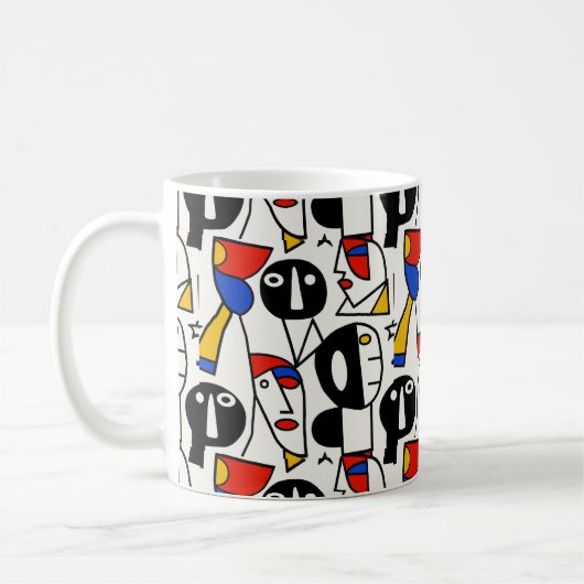 Picasso-Gesichter Kaffeetasse (Links)