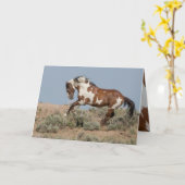 Picasso holt Grußkarte Wildes Pferd Karte (Gelbe Blume)