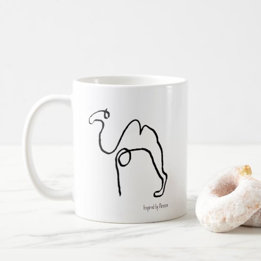 Picasso 'ish kaffeetasse (Mit Donut)