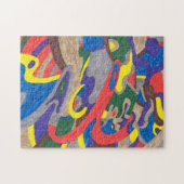 "Picasso-Katzen-" abstrakte Kunst Puzzle (Horizontal)