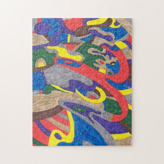 "Picasso-Katzen-" abstrakte Kunst Puzzle (Vertikal)