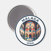 Picasso-Museum, Málaga Spanien Magnet (Vorderseite/Rückseite)