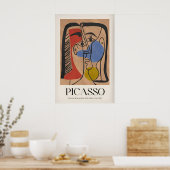 Picasso-Porträt Jacqueline Glänzendes Haar962 Poster (Küche)