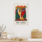 Picasso-Porträt Jacqueline Strohhut962 Farbige Poster (Küche)