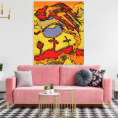 Picasso Raven  Leinwanddruck (Insitu (Wohnzimmer))