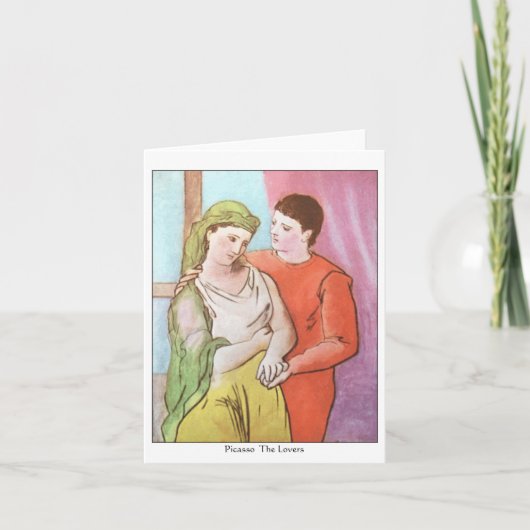 Picasso-The Lovers note card Karte (Vorderseite)