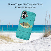 Picasso Trigger Fish Turqouise Wood iPhone 16 Fall Case-Mate iPhone Hülle
