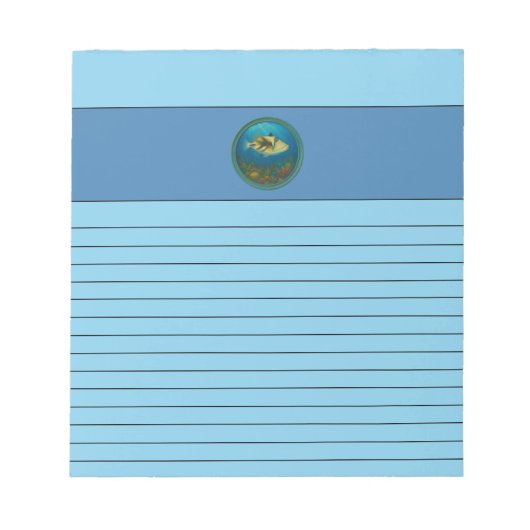 Picasso Triggerfish Notepad Notizblock (Vorderseite)
