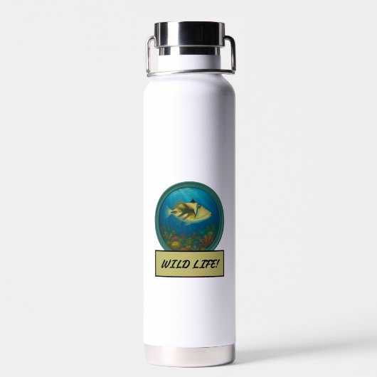 Picasso Triggerfish Wasserflasche Trinkflasche (Rückseite)