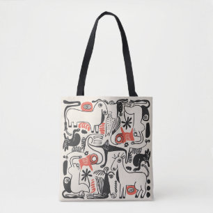 Picasso's Menagerie Tote Bag Tasche