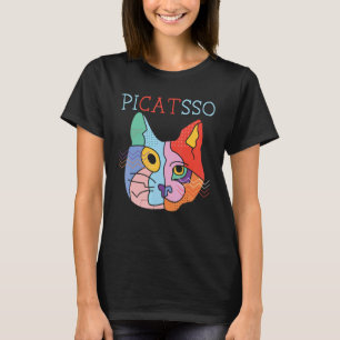 Picatsso Lehrer Künstler Maler Gemälde Katzenbesit T-Shirt