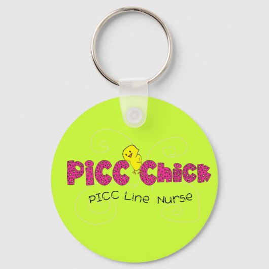 PICC Chick PICC Line Krankengeschenke Schlüsselanhänger (Vorderseite)