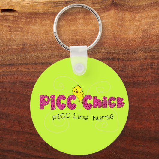 PICC Chick PICC Line Krankengeschenke Schlüsselanhänger (Vorderseite)