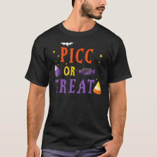PICC-Krankenschwester Halloween Süß VAT Gefäßzugan T-Shirt