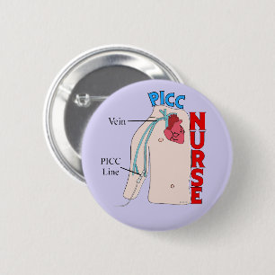 PICC Line Krankenversicherung anatomisches Design  Button